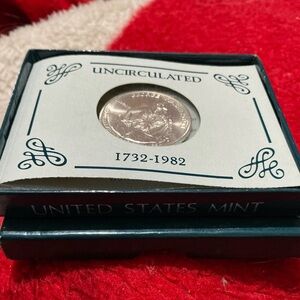 George Washington 250th Anniversary Commemorative Silver Half Dollar